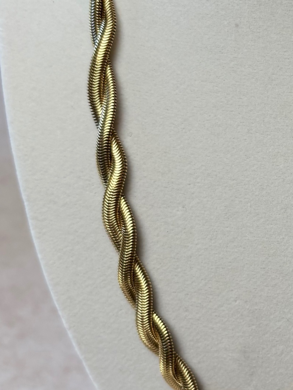 Plunder Gold Tone Twisted Rae Necklace 18-20 Inch